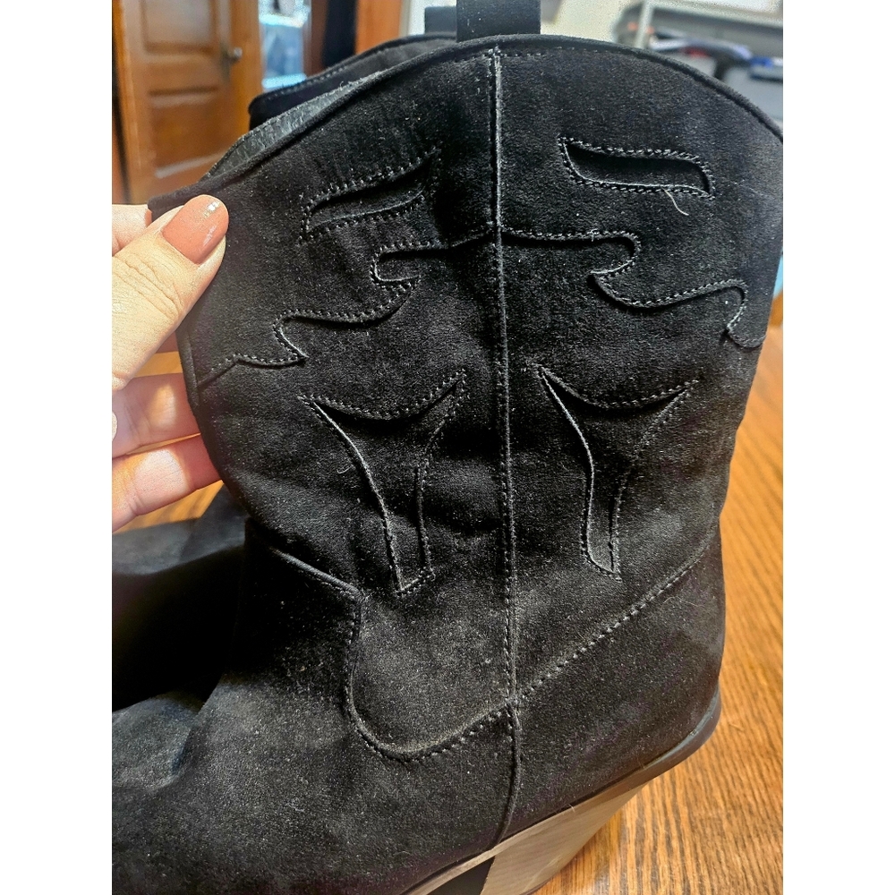 Torrid Western Pull On Extra Wide Width Black Bootie Size 10.5WW - Picture 11 of 16